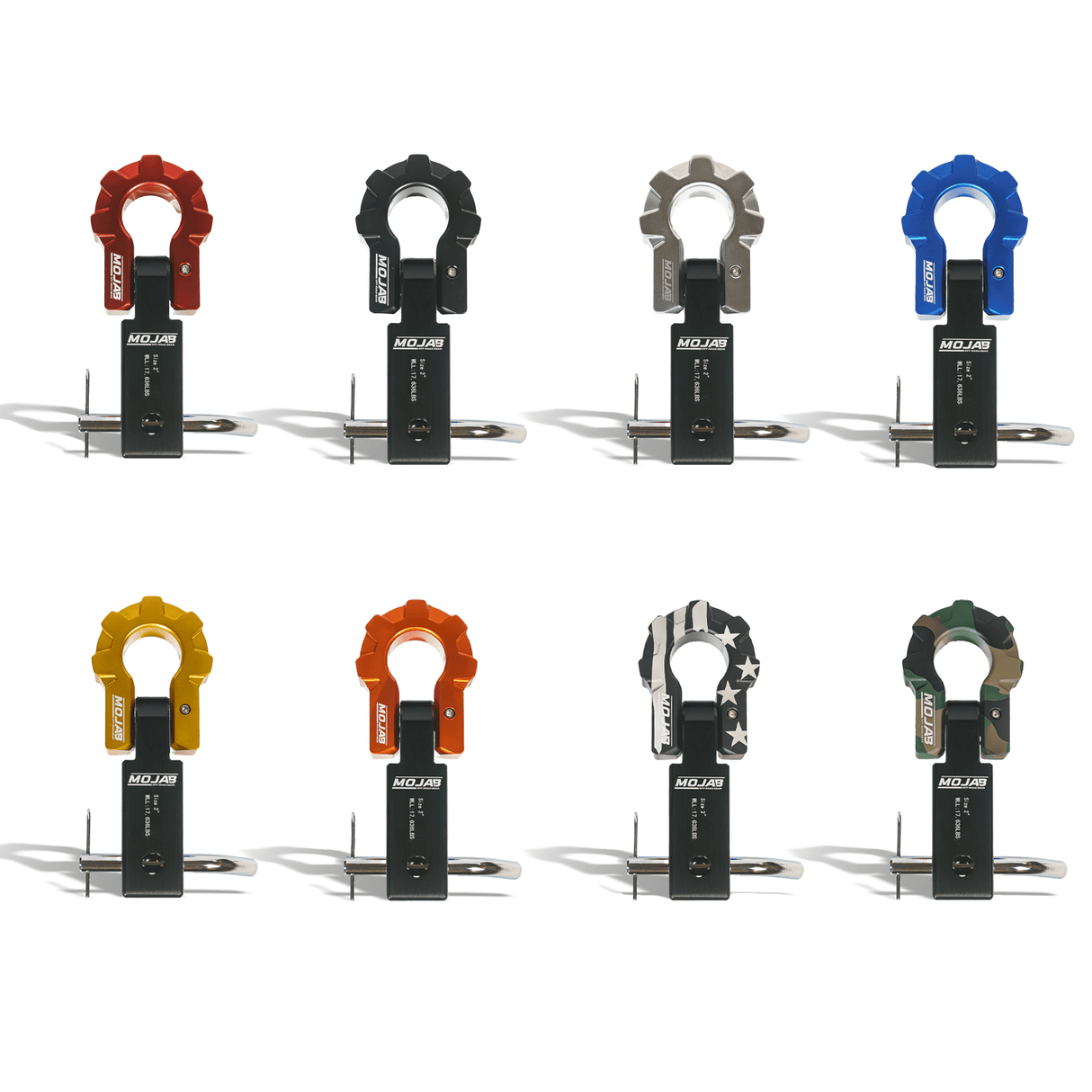 2'' Aluminum Hitch Receiver with Aluminum D - Shackle 9T (Lifetime Warranty) - Diesel Freak