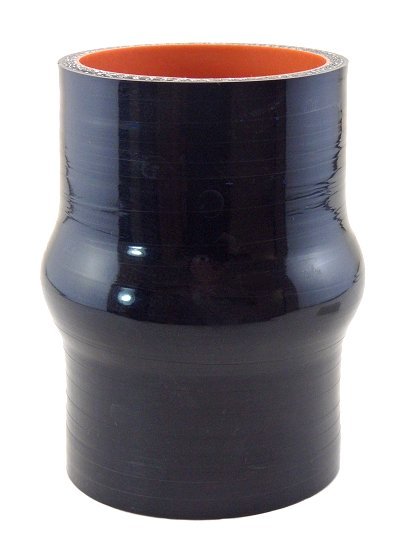 2.25" ID X 4" Long coupler - Gloss Black - Diesel Freak