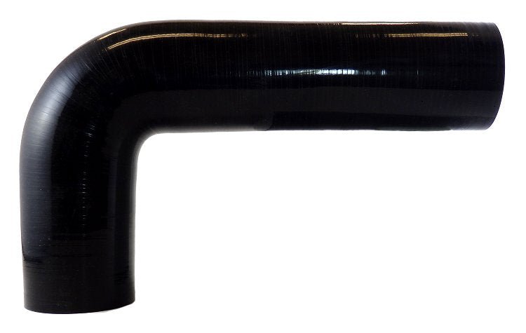 2.5" ID - Gloss Black 90 degree elbow - One Long Leg - Diesel Freak