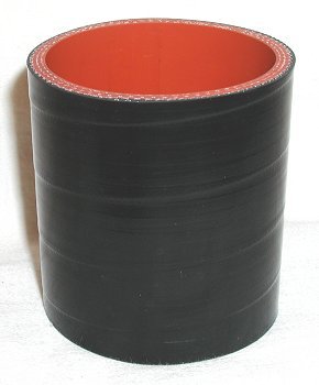 2.5" ID X 3" Long Coupler - Gloss Black - Diesel Freak