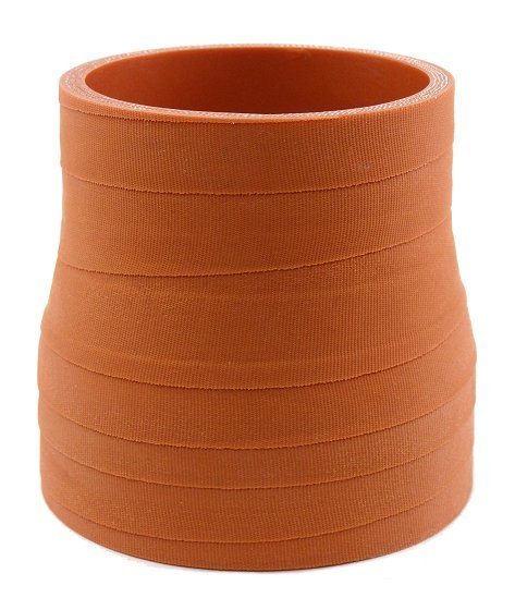 3" ID to 2.5" ID reducing coupler - Matte Red - Aramid 500 Degree - Diesel Freak