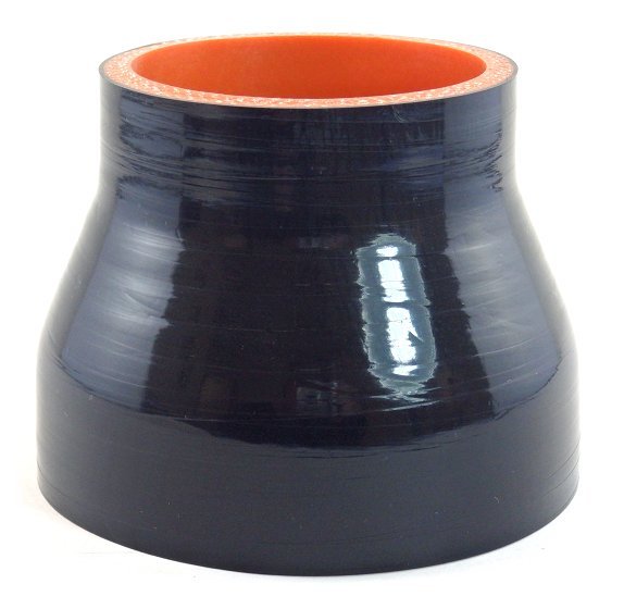 3.5" ID to 2.5" ID - Gloss Black 5 Ply - Diesel Freak