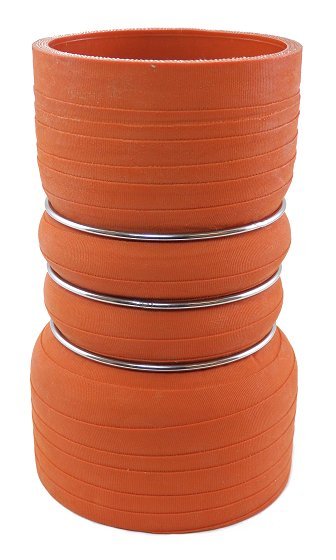 3.5" ID to 3" ID X 6" Long - Matte Red - Aramid 500 Degrees - Diesel Freak