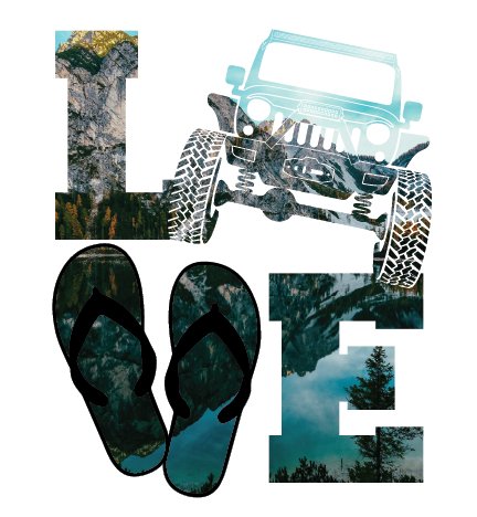 4x4 Love Mountain Lake Decal - Diesel Freak