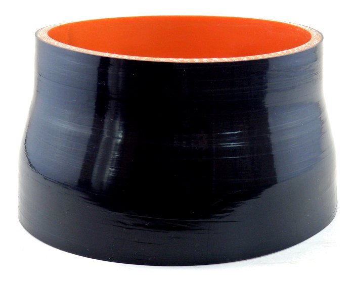 5" ID to 4.5" ID reducing coupler - Gloss Black - Diesel Freak