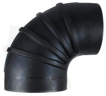 8" ID to 7" ID .42" wall 90 degree rubber elbow - Diesel Freak
