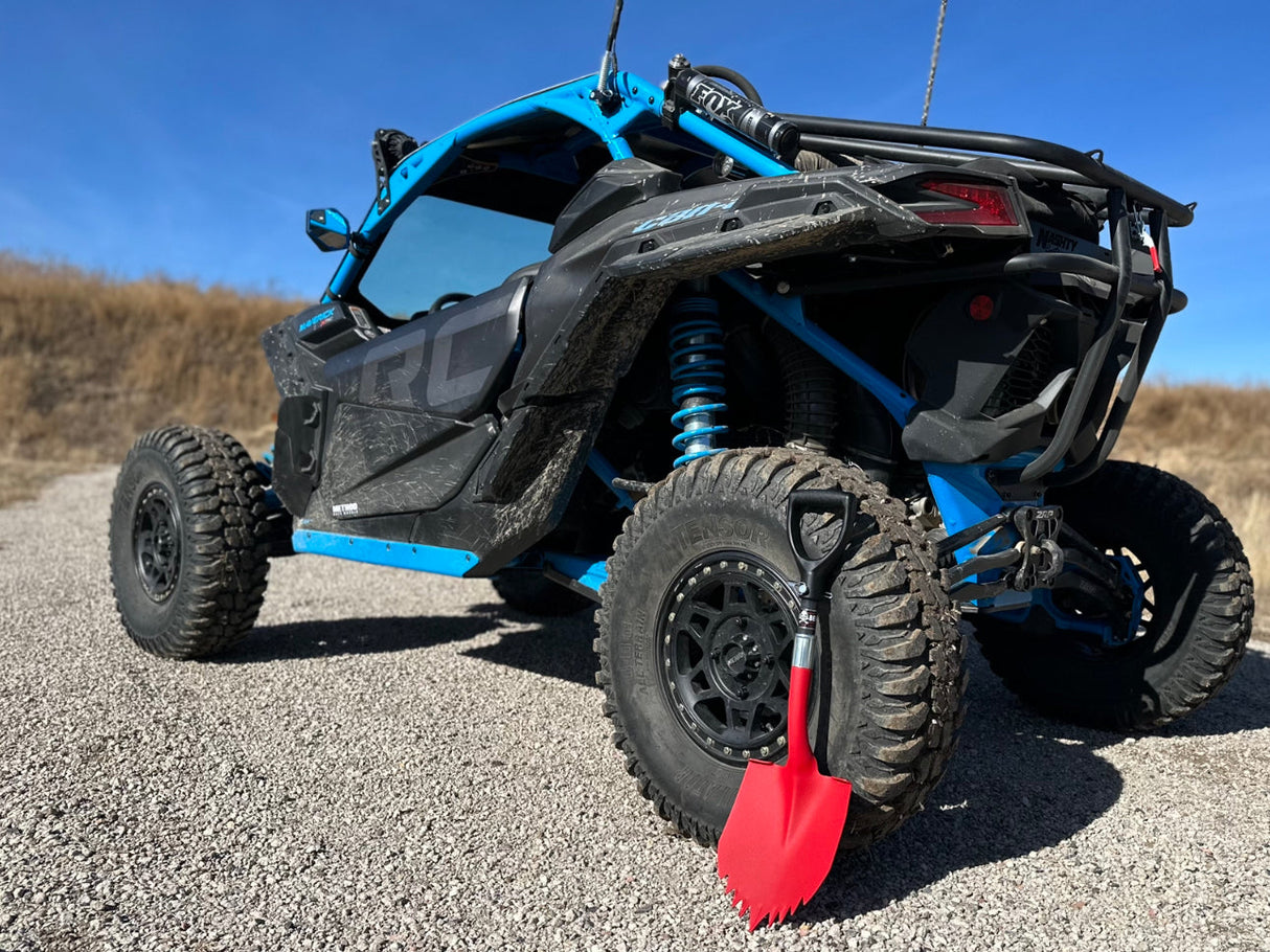 Krazy Beaver Mini Shovel with guard(Textured Red Head / Black Handle # 45642)