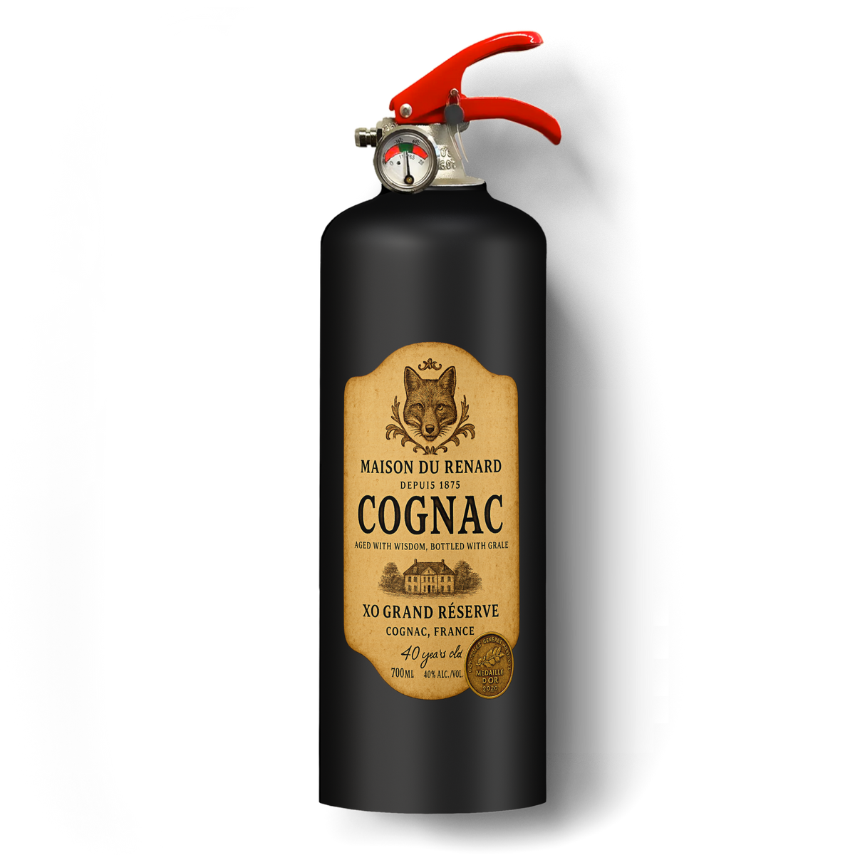 Cognac fire extinguisher