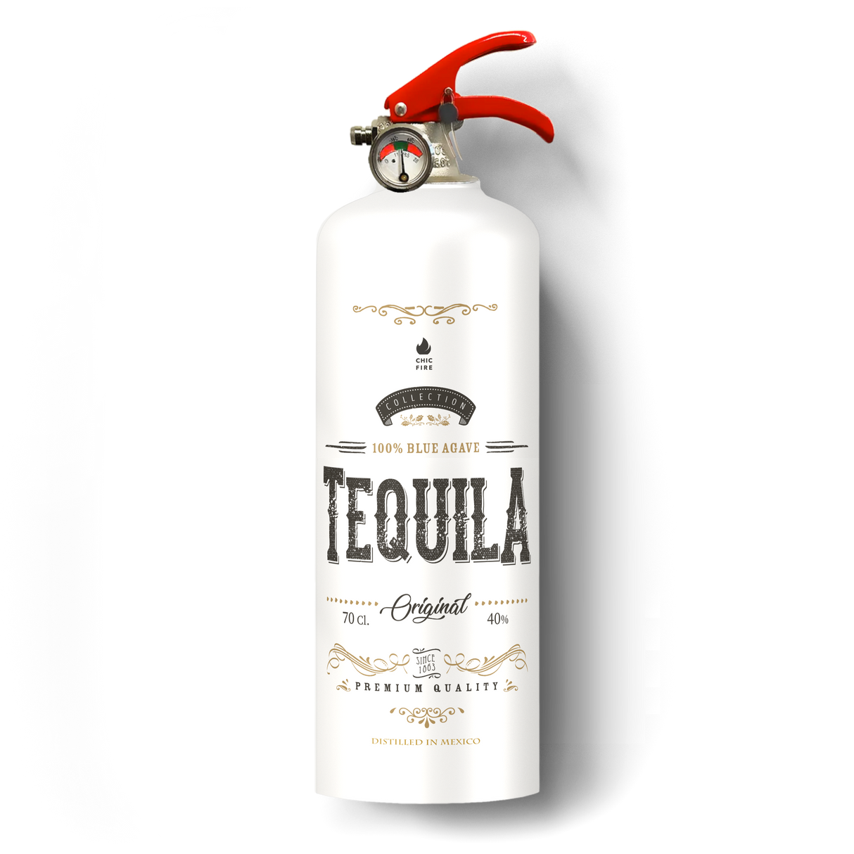 Tequila White fire extinguisher