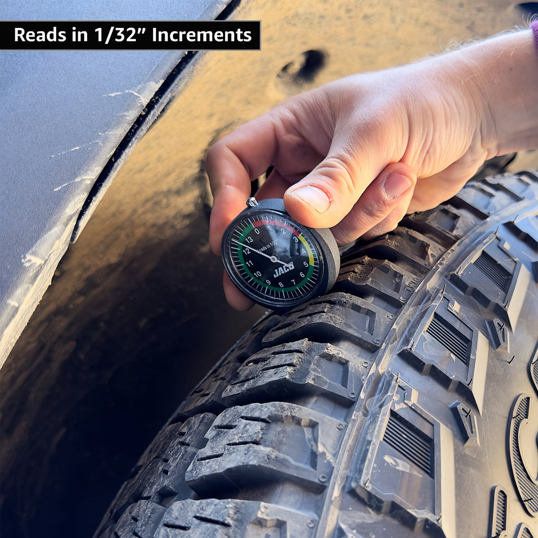 TreadPro Tire Tread Depth Gauge, Dial Type (Reads in 1/32 inch) - Diesel Freak