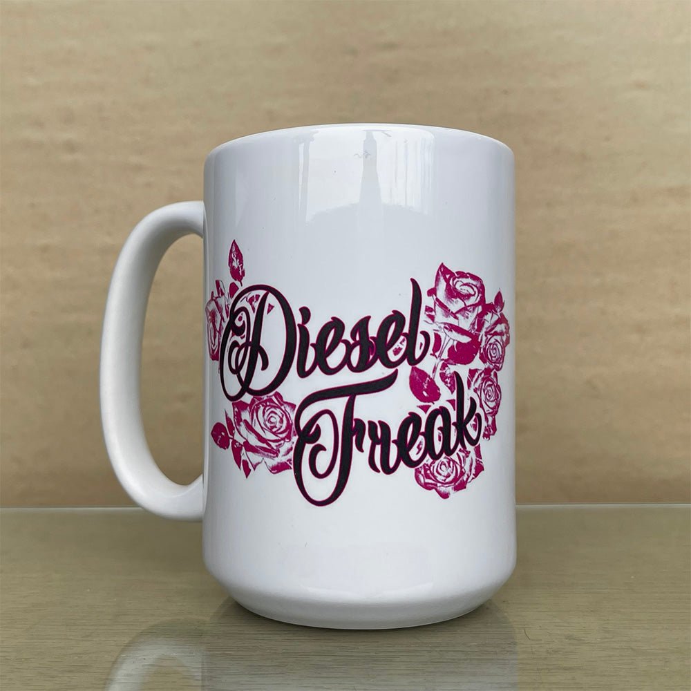 Diesel Freak Roses 15oz Coffee Cup - Diesel Freak