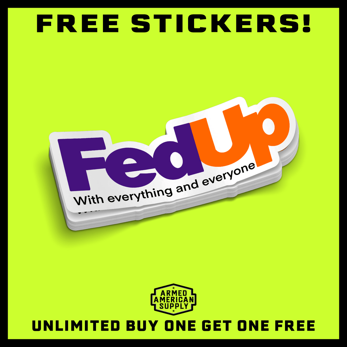 Fed Up - Hard Hat Decal - Diesel Freak