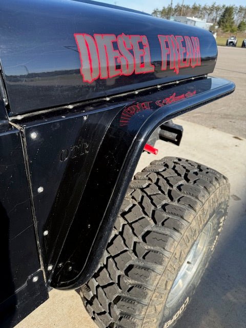 Flat DIY Front Tube Fender Kit for Roxor by OTR - Diesel Freak