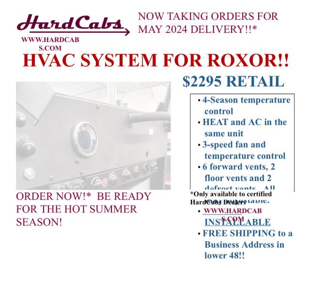 HardCabs 2 Seat Roxor Cab, Wiper Included - Diesel Freak