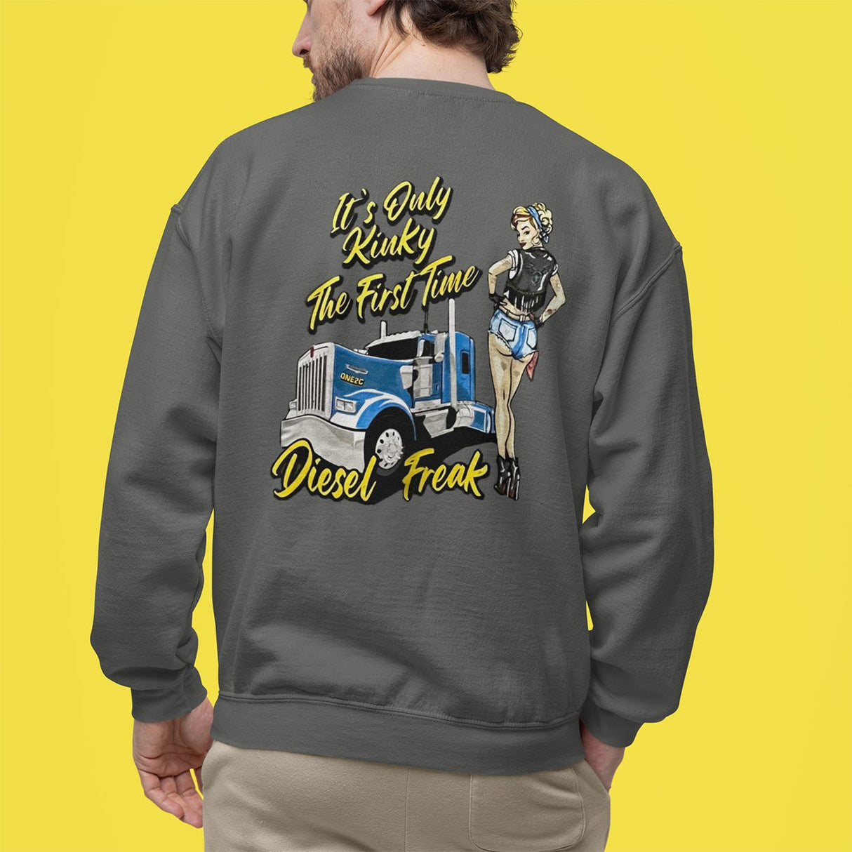 Kinky Pin - Up Grey Crewneck - Diesel Freak
