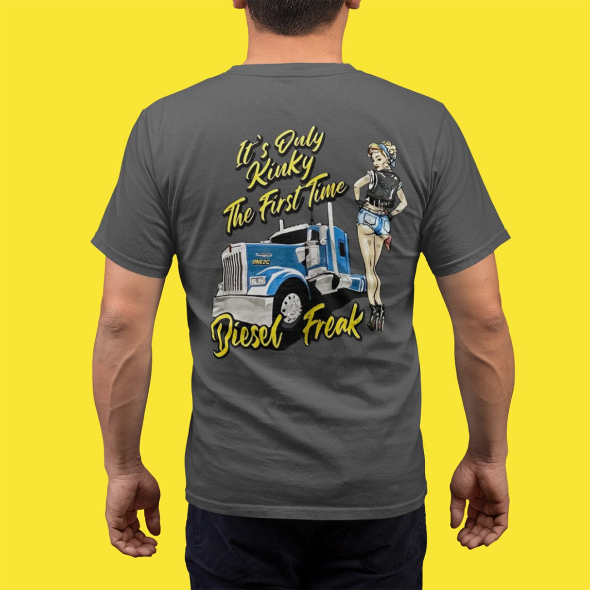 Kinky Pin - up Grey T-Shirt - Diesel Freak