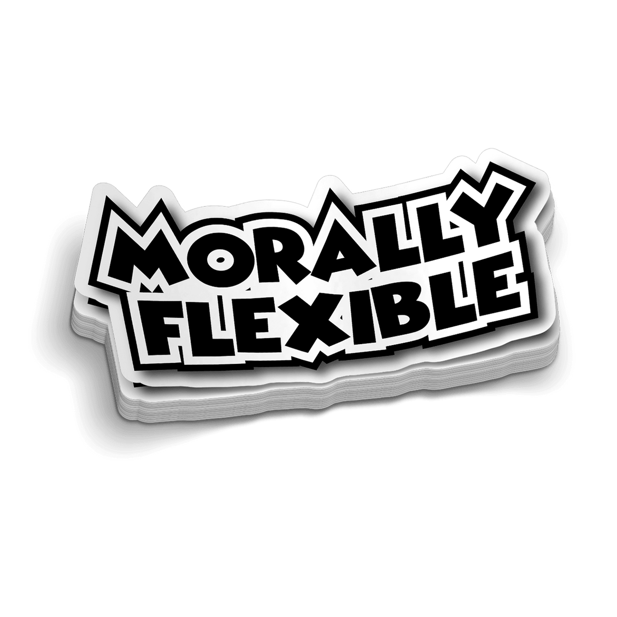 Morally Flexible Hard Hat Decal - Diesel Freak