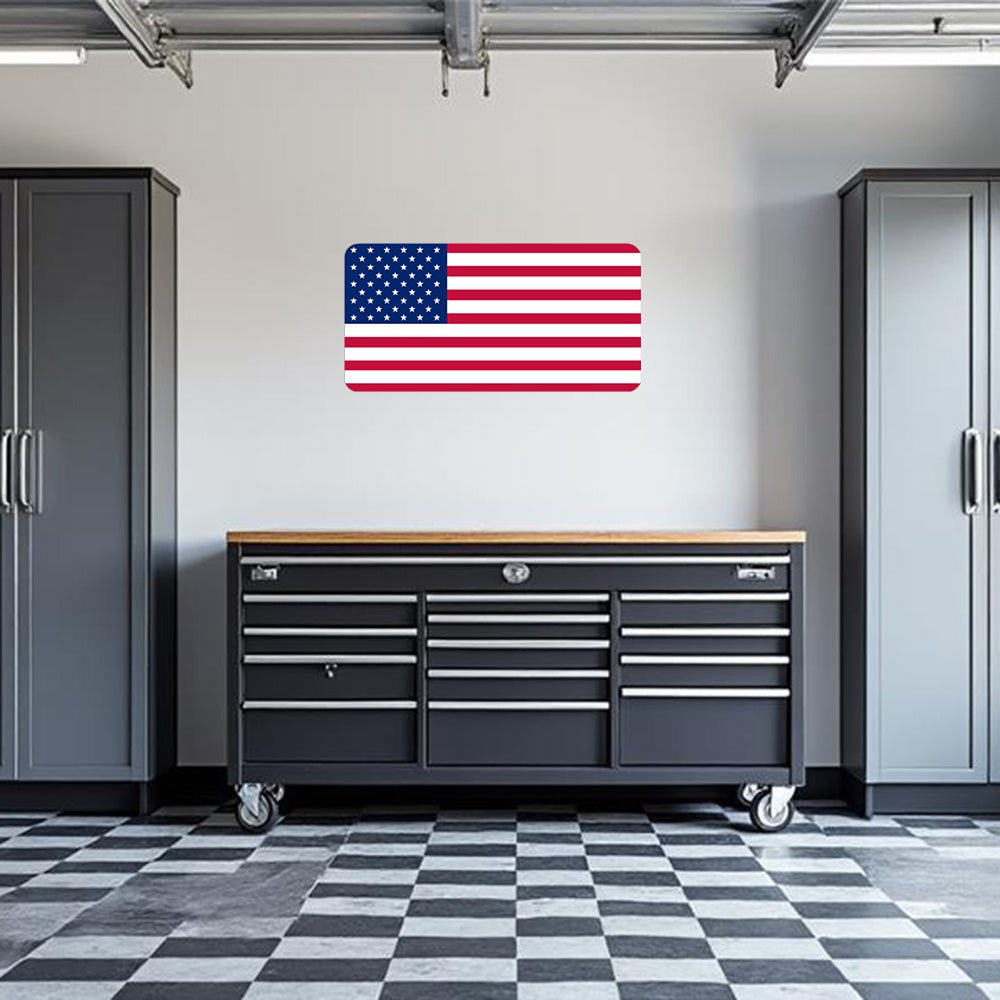 Old Glory Garage Wall Decal - Diesel Freak