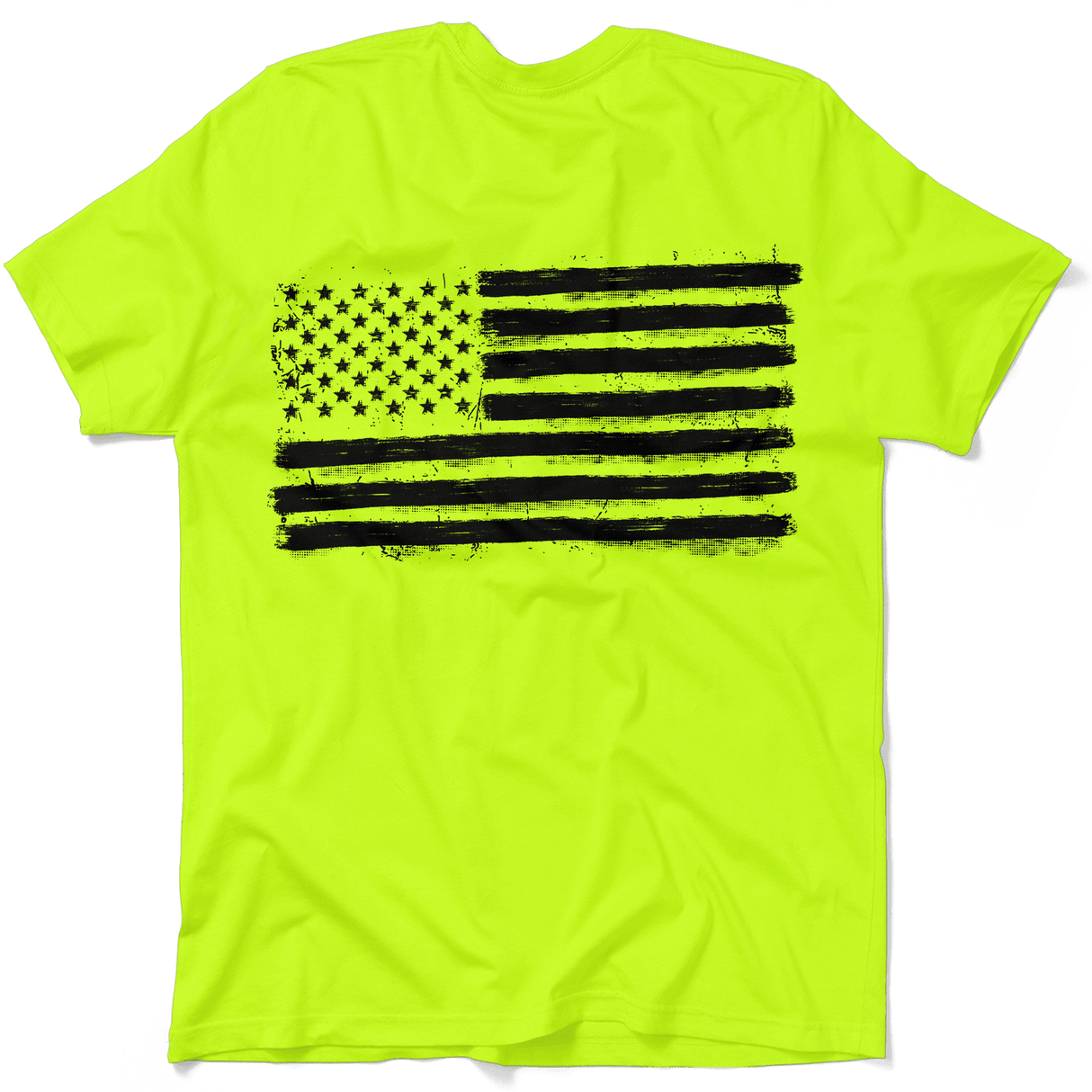 Old Glory - Safety Yellow Hi - Vis T-Shirt - Diesel Freak