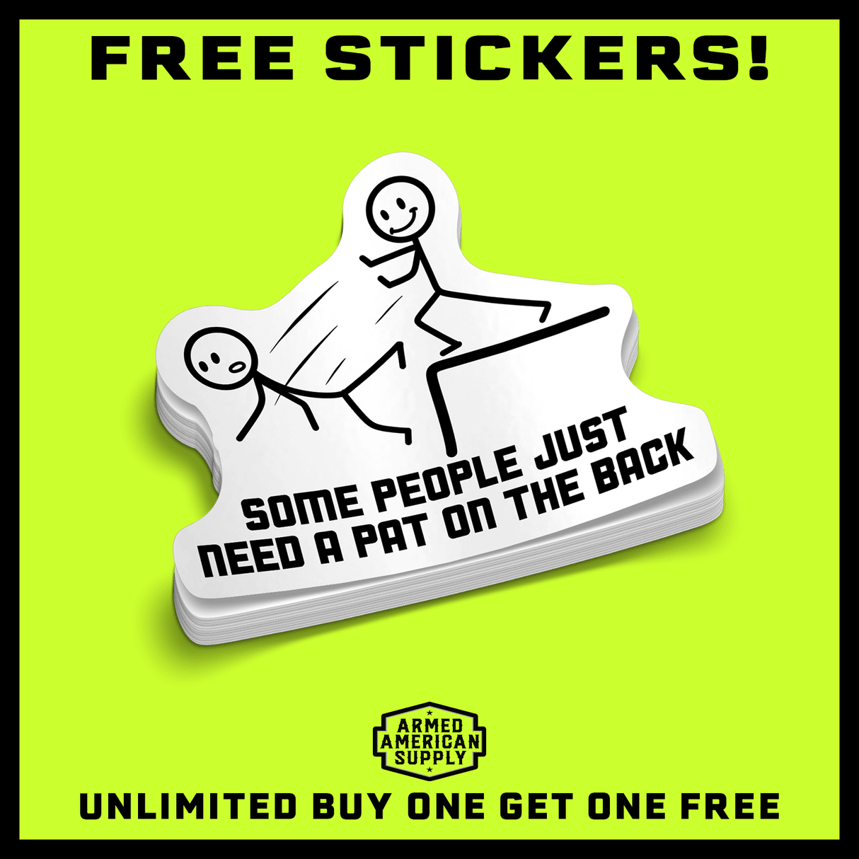 Pat On The Back - Hard Hat Decal - Diesel Freak