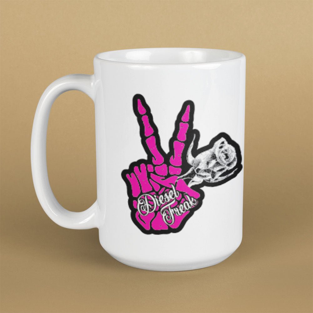 Peace Roses 15oz Coffee Cup - Diesel Freak