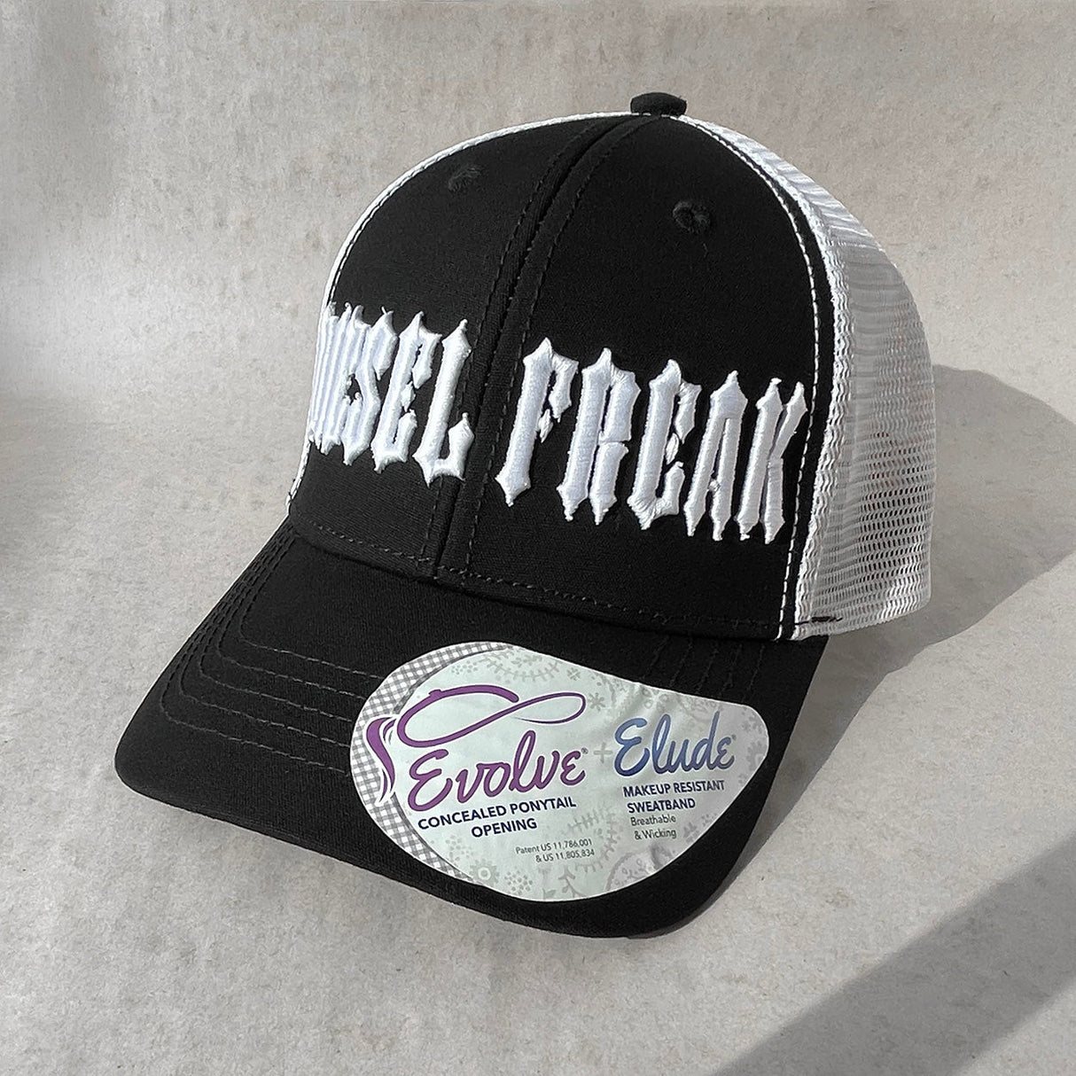 Piston Head Puff White Ponytail Hat - Diesel Freak