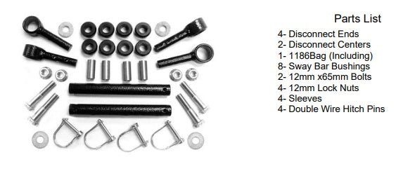 Quick Disconnect Sway Bar Links / Roxor - Diesel Freak