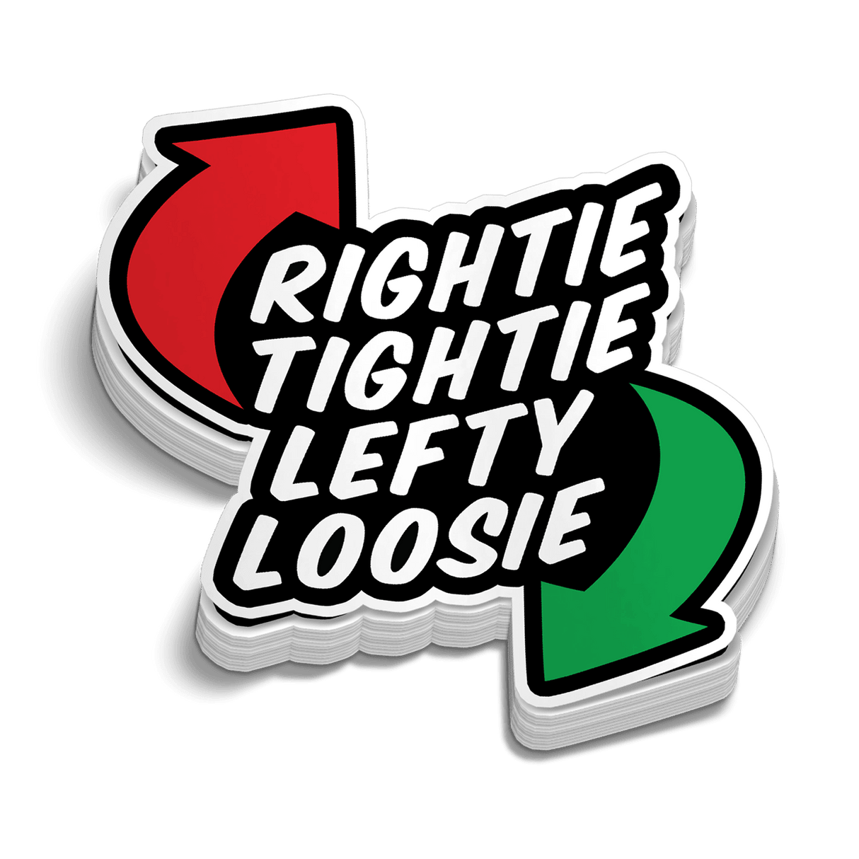 Rightie Tightie Hard Hat Decal - Diesel Freak