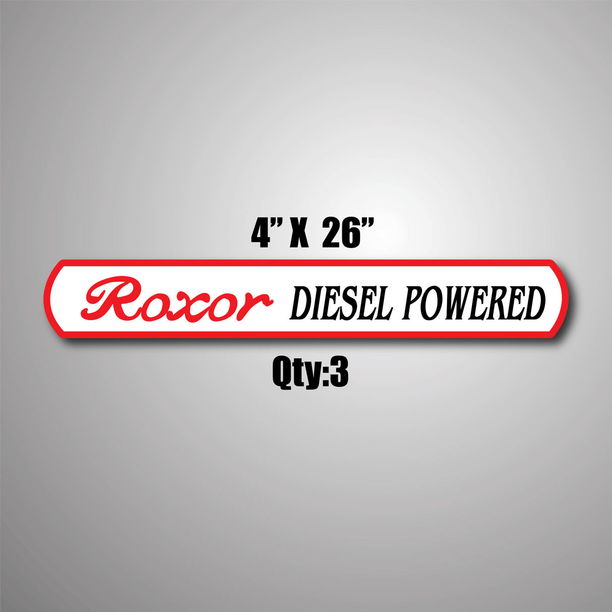 Roxor Diesel powered - Roxor Graphics Kit - 2 flags 3 long roxor graphics - Diesel Freak