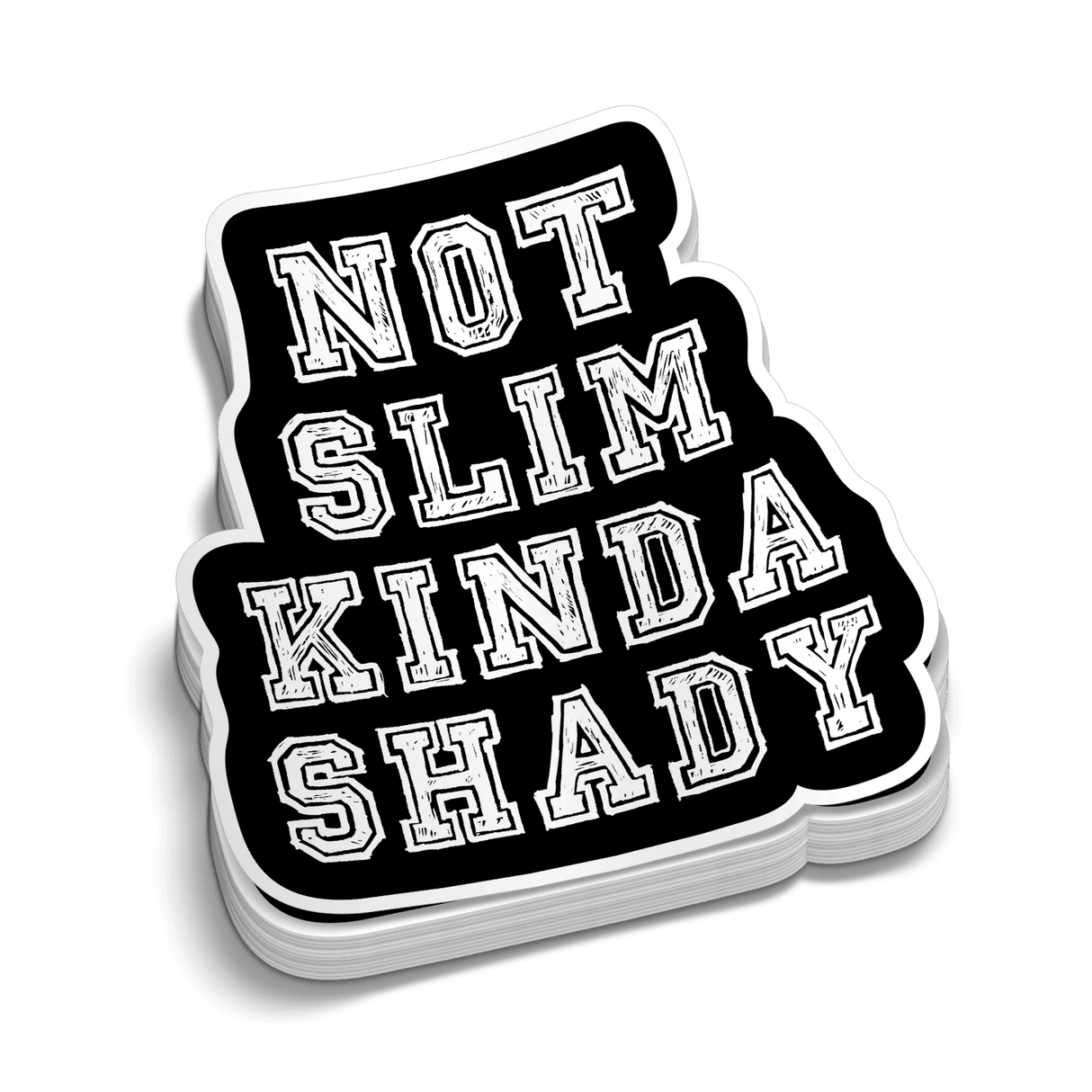 Slim Shady - Hard Hat Decal - Diesel Freak