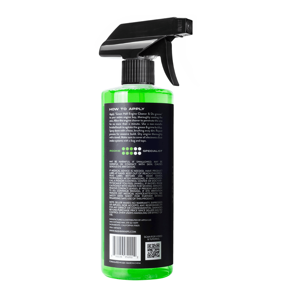 WASH&WHIPS Green Hell Engine Cleaner & Degreaser - Diesel Freak