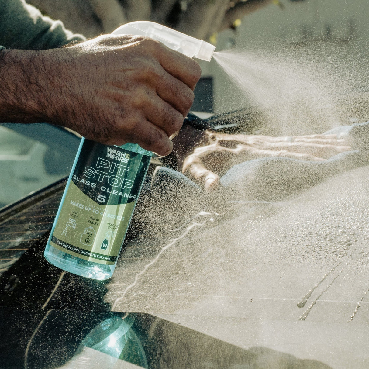 WASH&WHIPS Pit Stop Glass Cleaner / All Surface Cleaner Refill Tablets (Makes 5 Gallons) - Diesel Freak