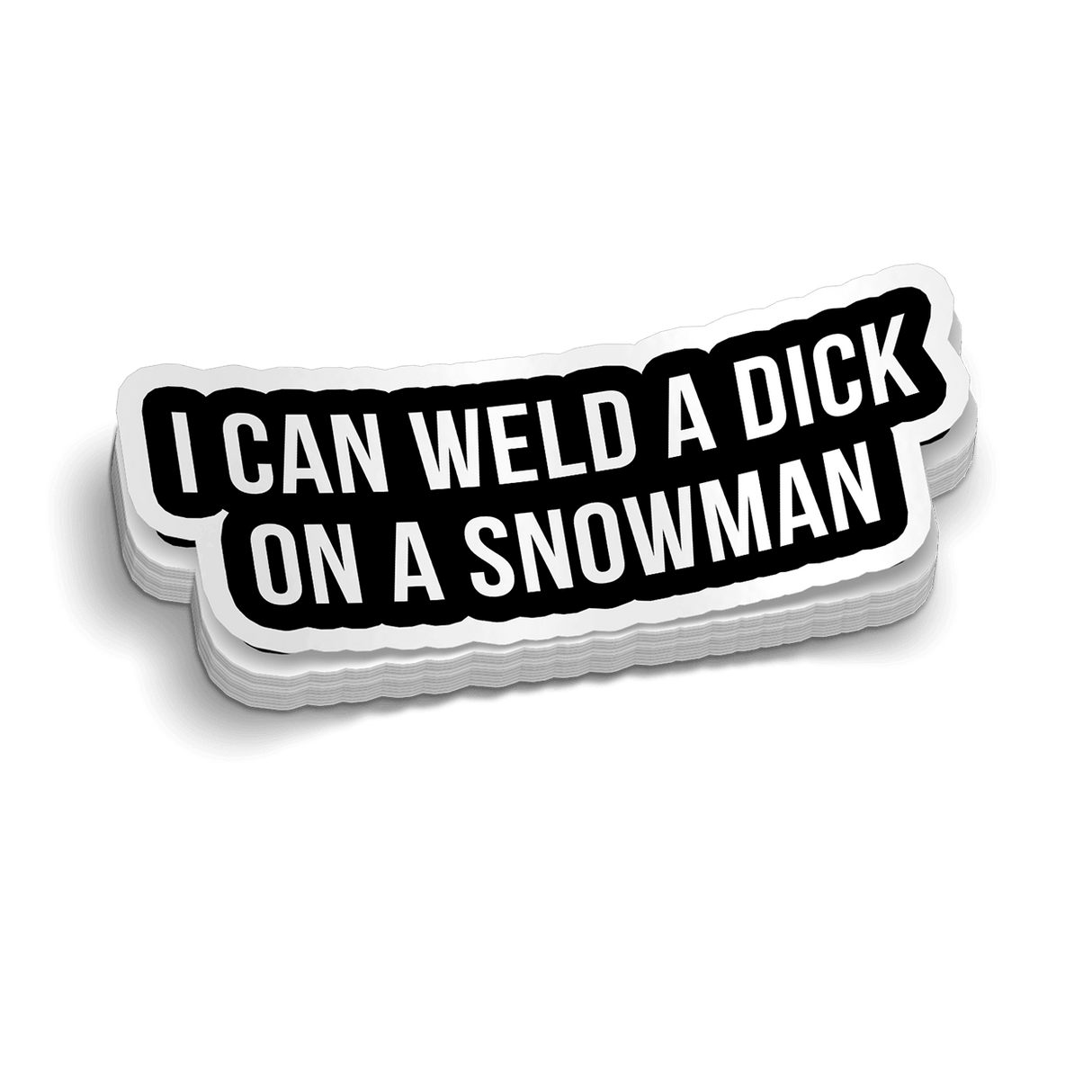 Weld A Snowman Hard Hat Decal - Diesel Freak