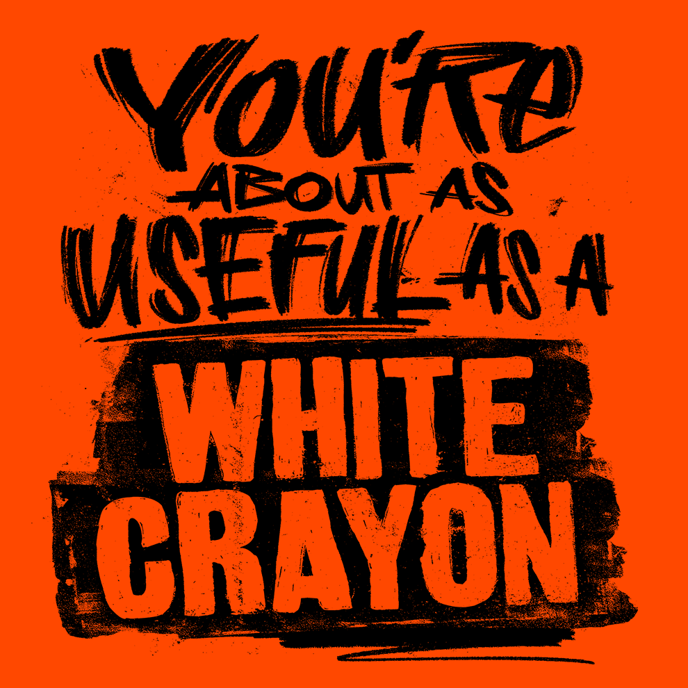 White Crayon - Safety Yellow T-Shirt - Diesel Freak