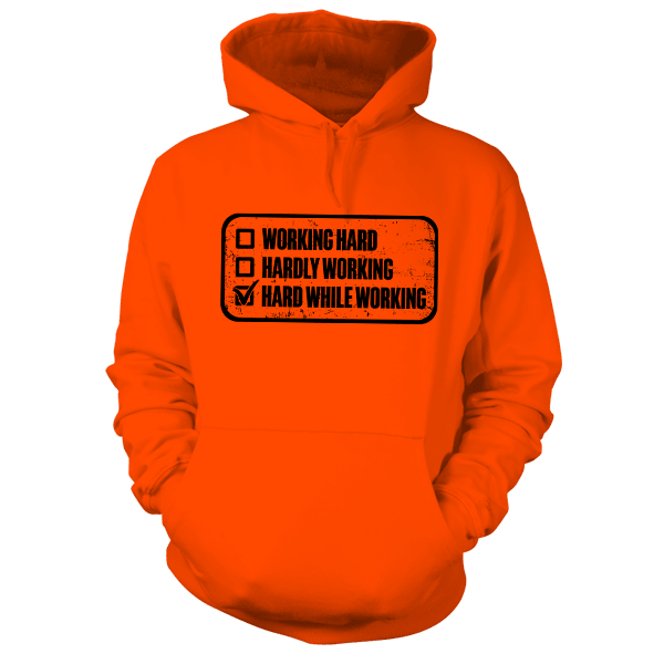Working Hard - Safety Yellow Hoodie - Diesel Freak