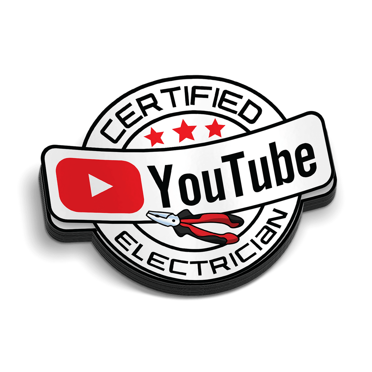 YT Electrician Hard Hat Decal - Diesel Freak