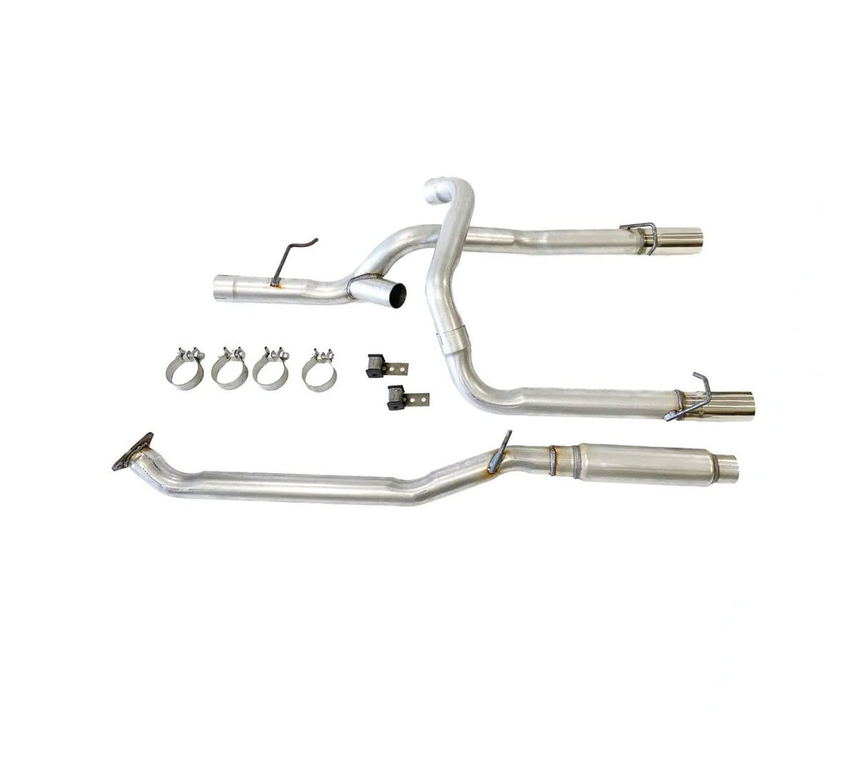 2.25" Dual Rear Exit Cat Back Exhaust - Diesel Freak