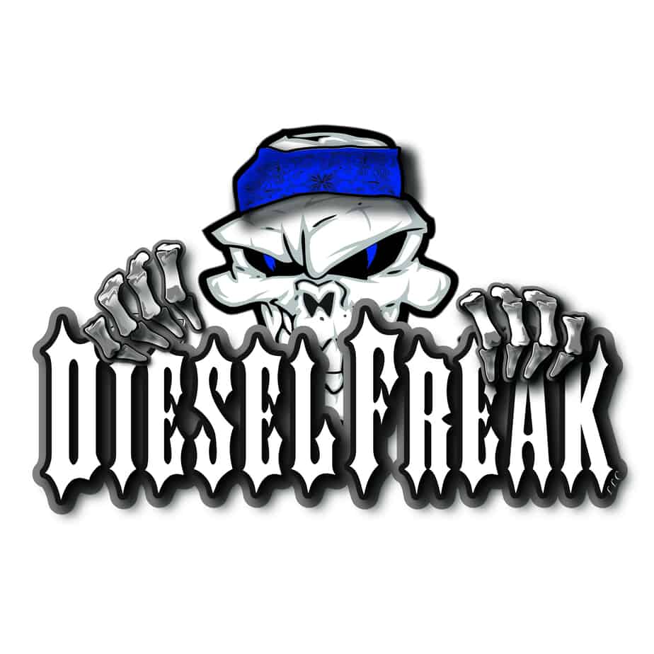 3D Peeping Skully Decal - Blue - Diesel Freak