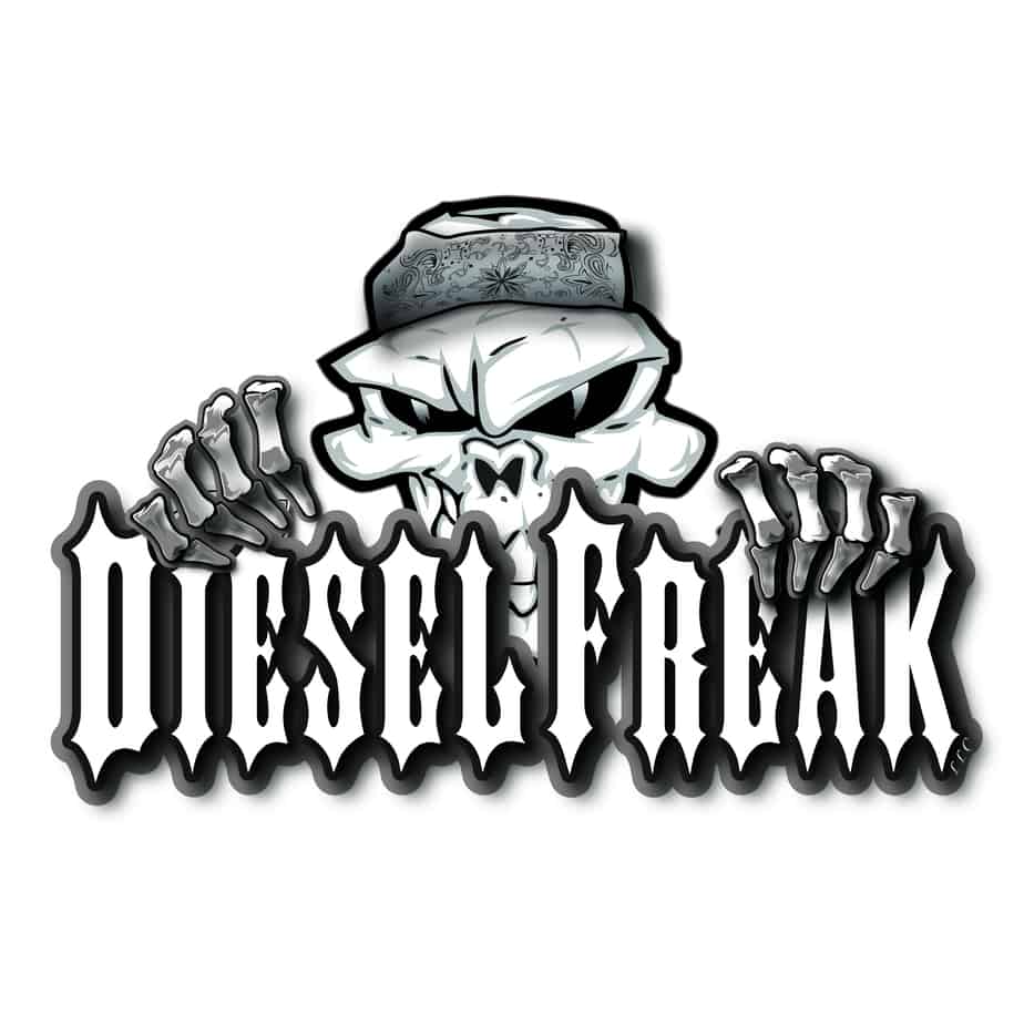 3D Peeping Skully Decal - Grey - Diesel Freak