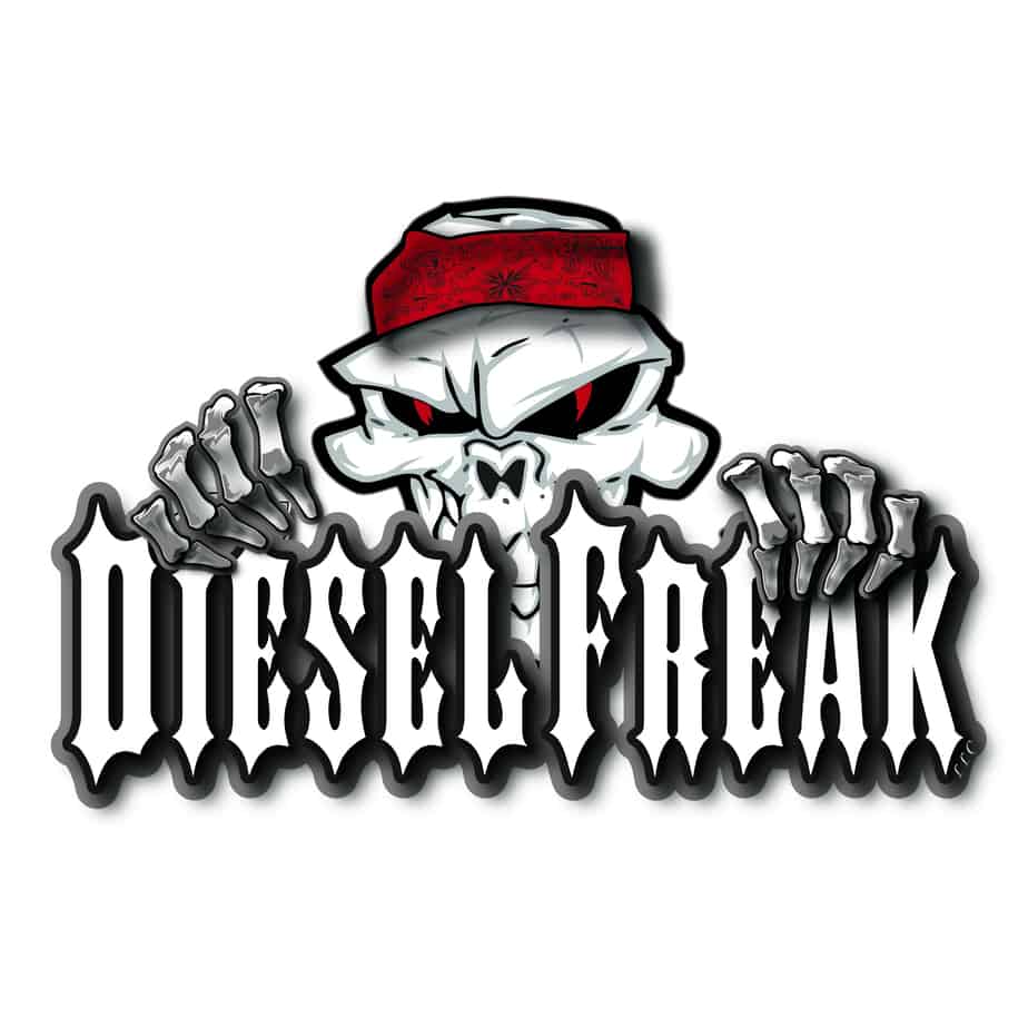 3D Peeping Skully Decal - Red - Diesel Freak