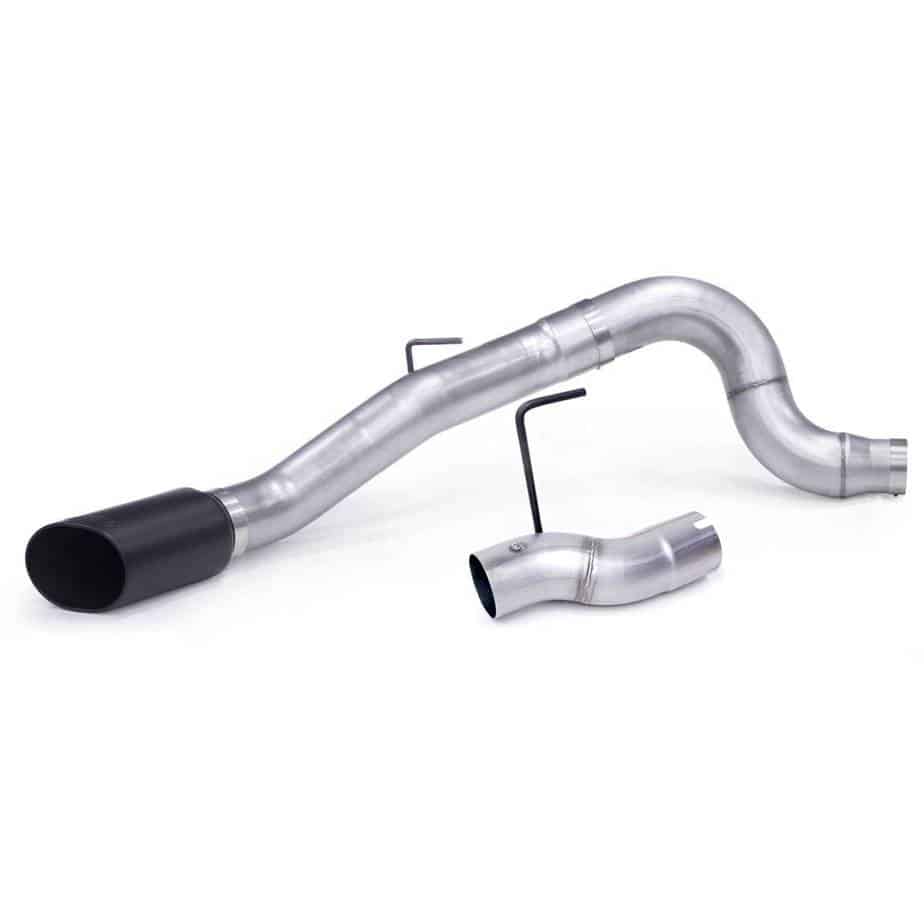 Banks Monster Exhaust System 5-inch Single Exit, Cerakote Black Tip - Diesel Freak