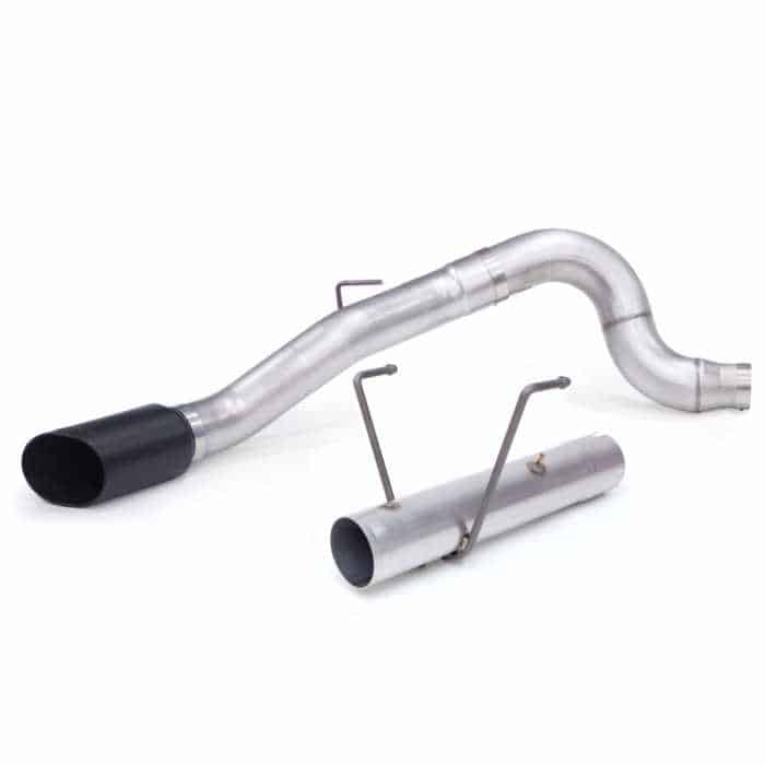 Banks Monster Exhaust System 5-inch Single Exit, Cerakote Black Tip - Diesel Freak