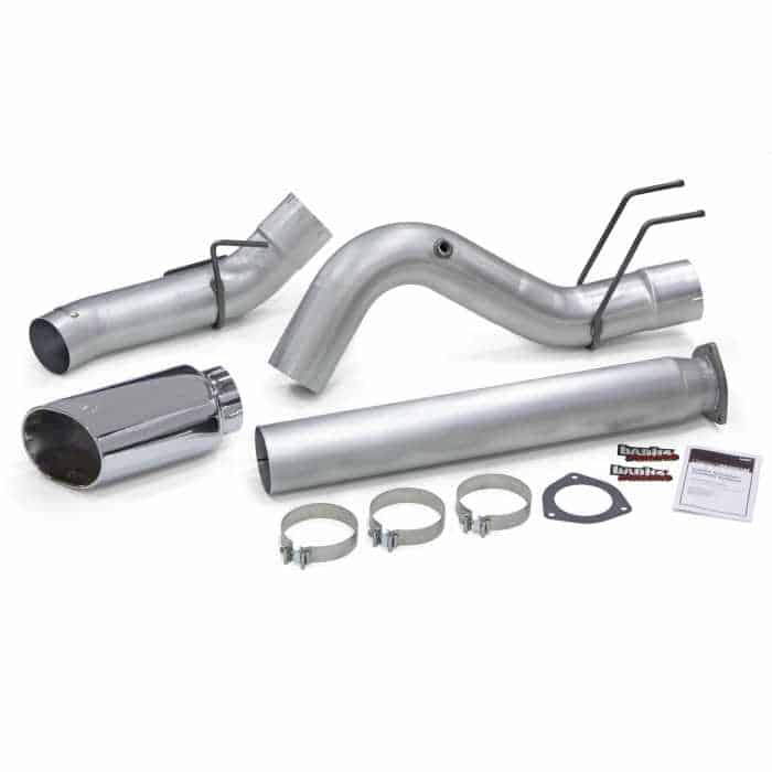 Banks Monster Exhaust System 5-inch Single Exit, Chrome Tip - Diesel Freak