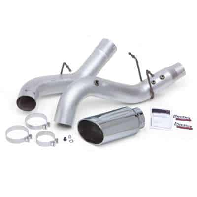 Banks Monster Exhaust System 5-inch Single Exit, Chrome Tip - Diesel Freak