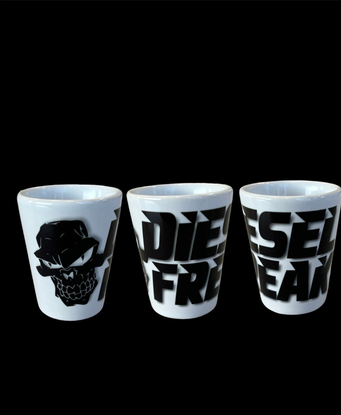 Black Diesel Freak Stacked Ceramic Shot Glass - Diesel Freak