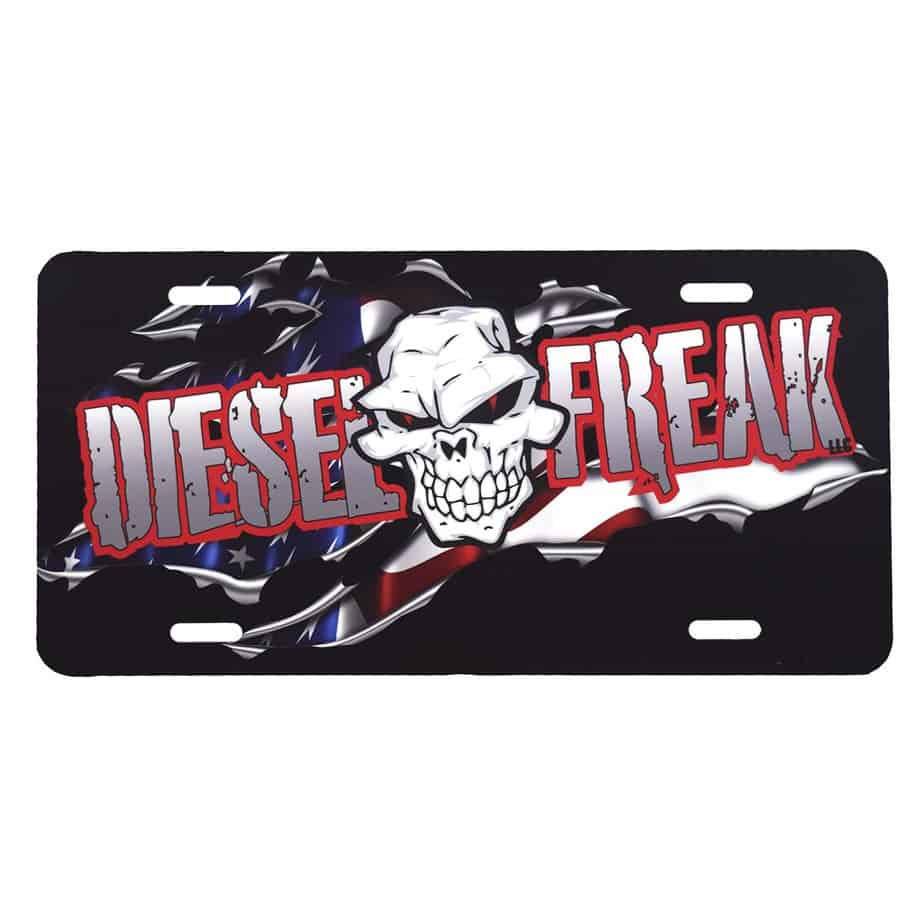 Black Flag Rip License Plate - Diesel Freak