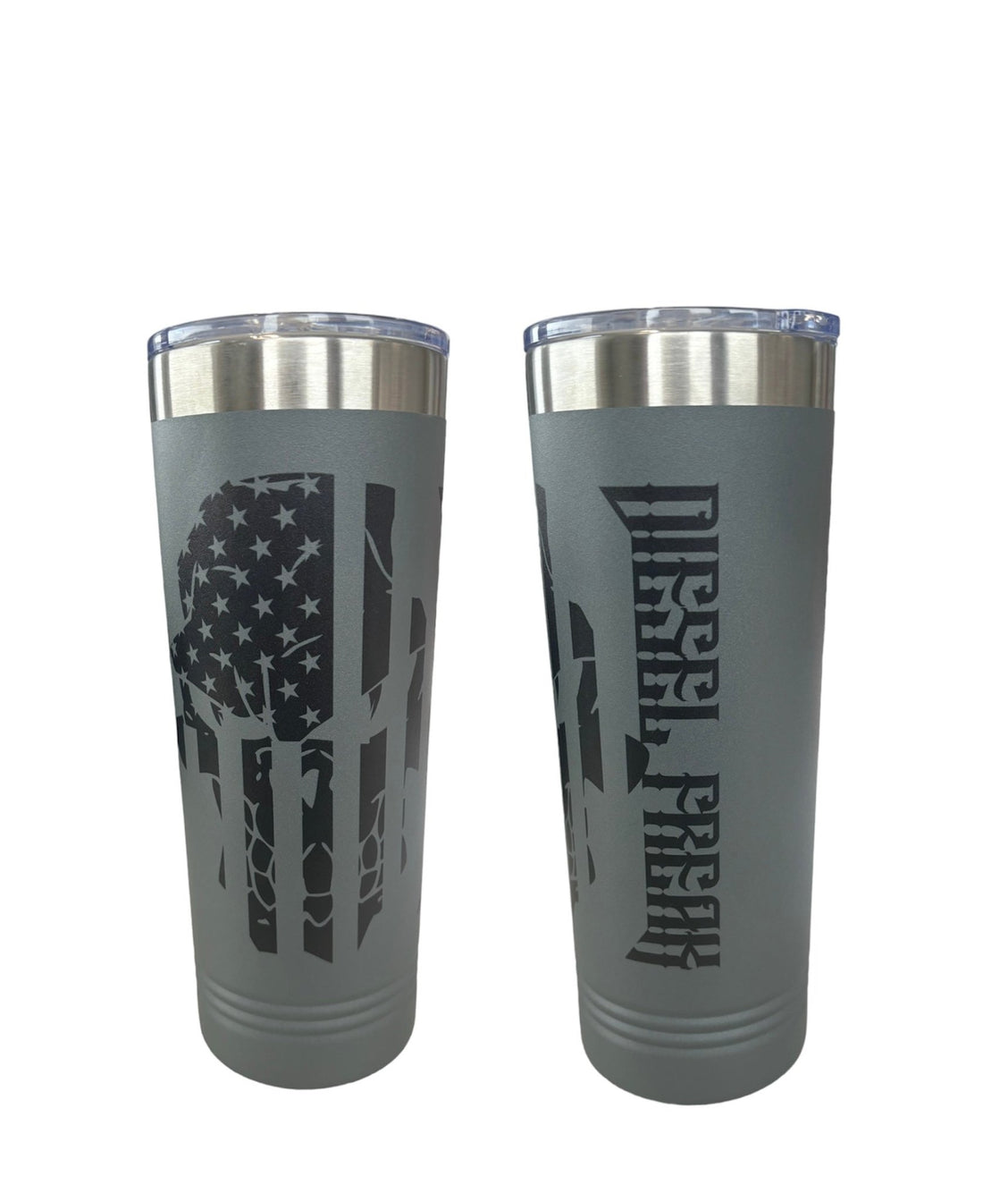 Black Out Flag Skully 22oz Tumbler - Diesel Freak