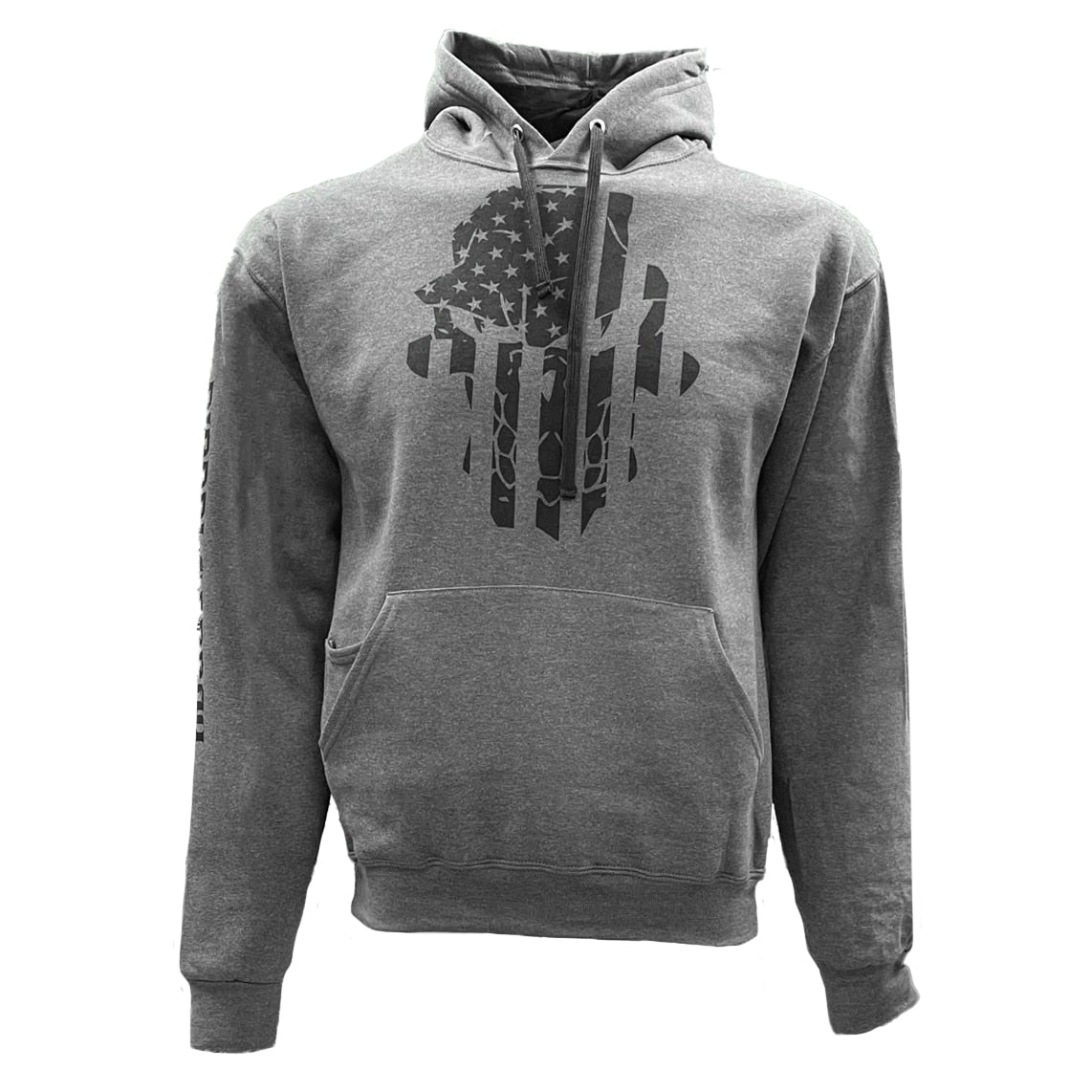 Black Out Flag Skully Hoodie - Diesel Freak