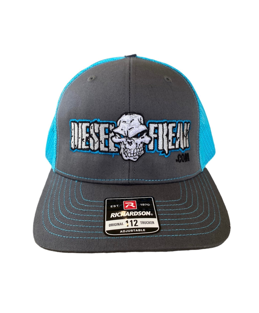Blue and Grey Diesel Freak Snapback Hat - Diesel Freak