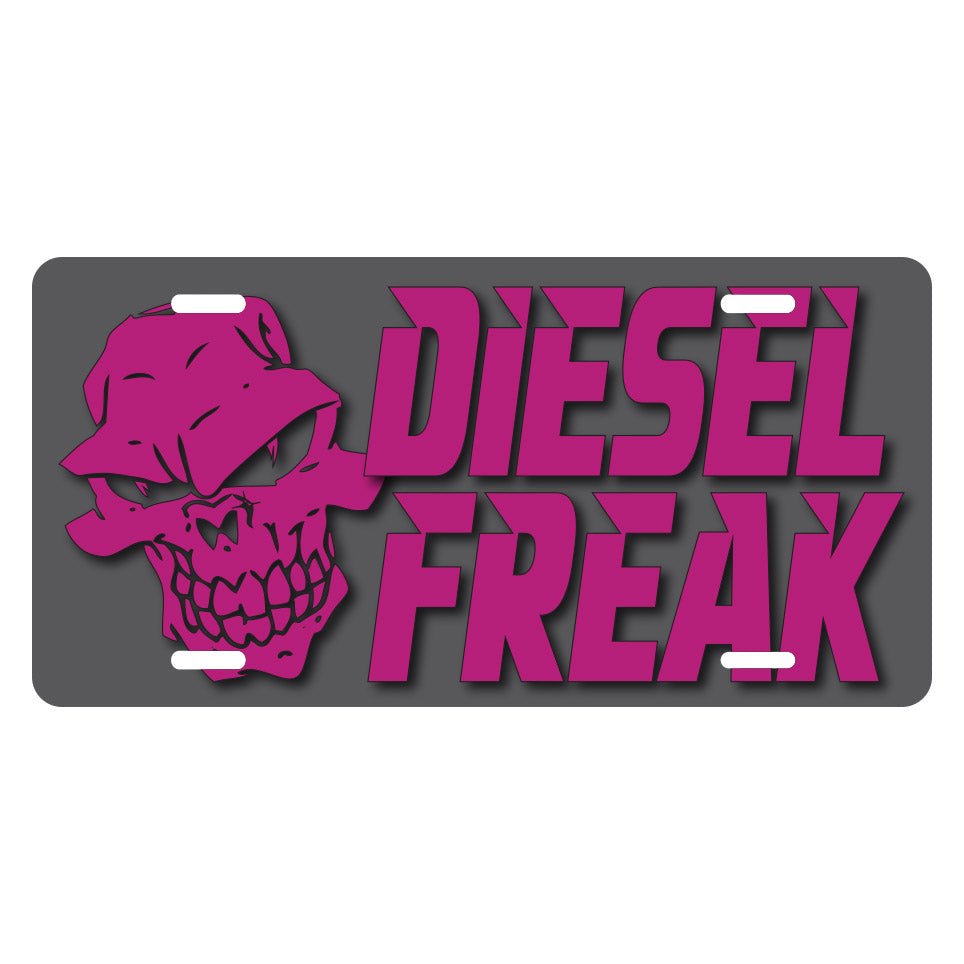 Burnt Stacked License Plate - Diesel Freak